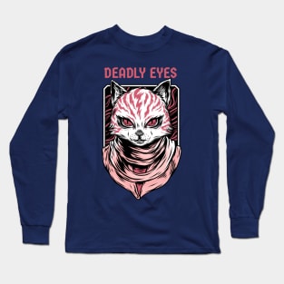 Deadly cat eyes , Horror cats eyes Long Sleeve T-Shirt